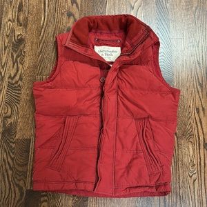 Abercrombie & Fitch Summit Rock Vest Mens Vintage Puffer Down Full Zip, size M